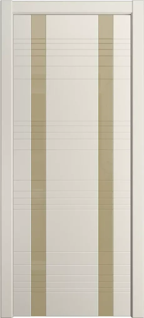 Межкомнатная дверь со стеклом ID-D Бежевый Эмаль (Мильяна)