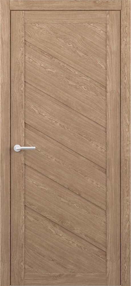 Глухая межкомнатная дверь Сингапур Натуральный дуб Эко-шпон (ALBERO)
