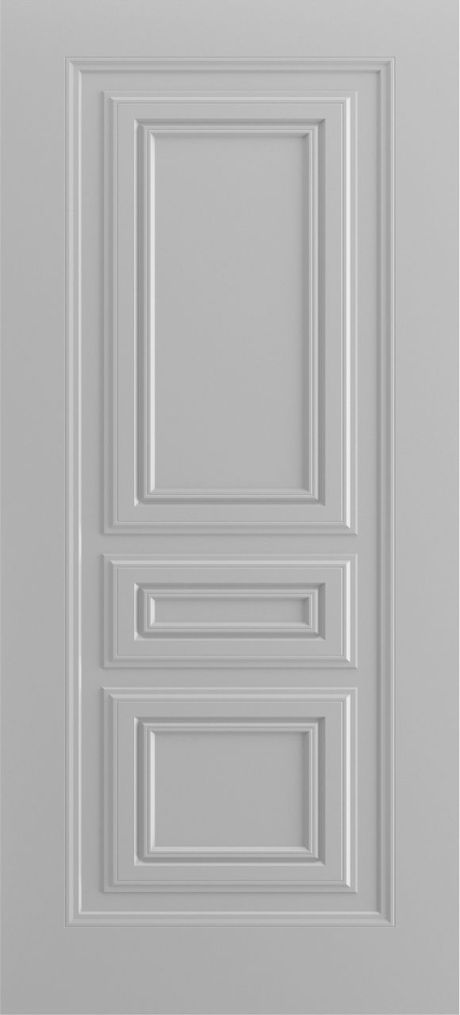 Глухая межкомнатная дверь Титул-5 В1 RAL 7047 Эмаль (Шейл Дорс)