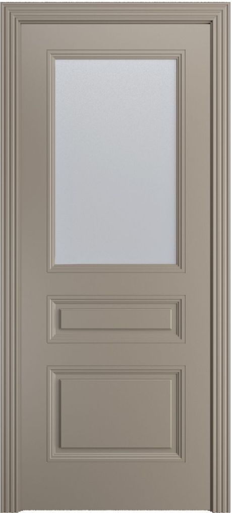 Межкомнатная дверь со стеклом Манхэттен Латте Эмаль (Бипи Дорс)