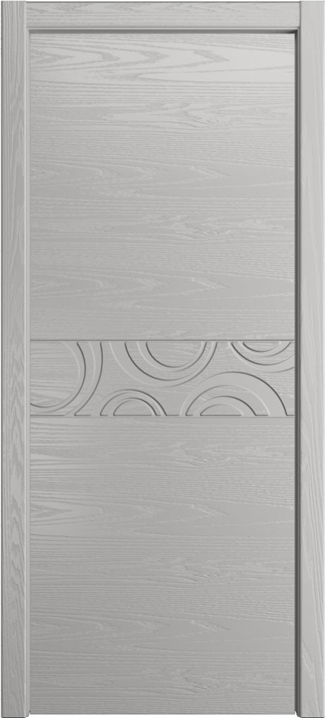 Глухая межкомнатная дверь ID-FL Грей Шпон (Мильяна)