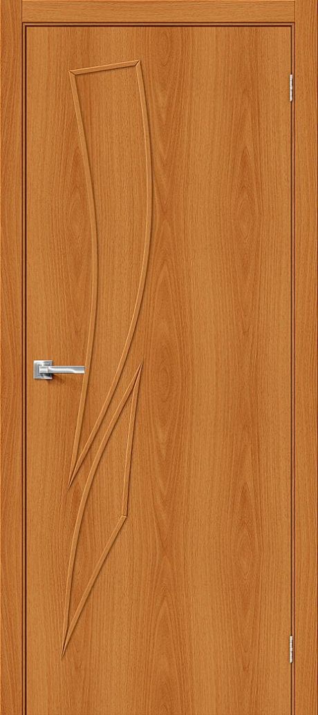 Межкомнатная дверь глухая 8Г Л-12 (МиланОрех) (BRAVO)