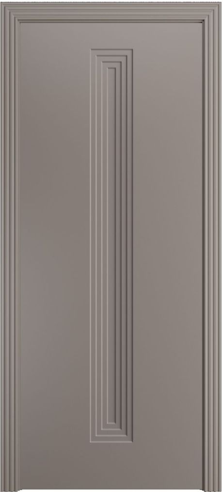 Глухая межкомнатная дверь Каролина-4 Темно-серый Эмаль (Бипи Дорс)
