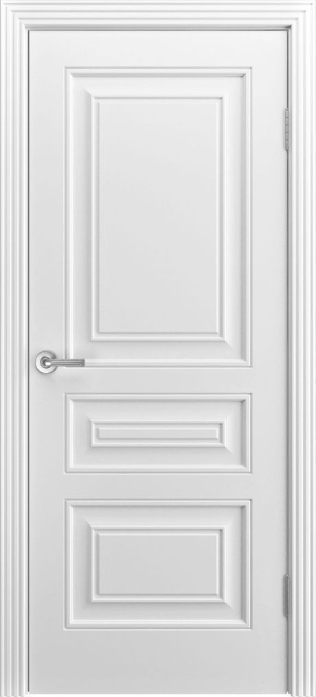 Глухая межкомнатная дверь Версаль Ф Белый Эмаль (Мильяна)