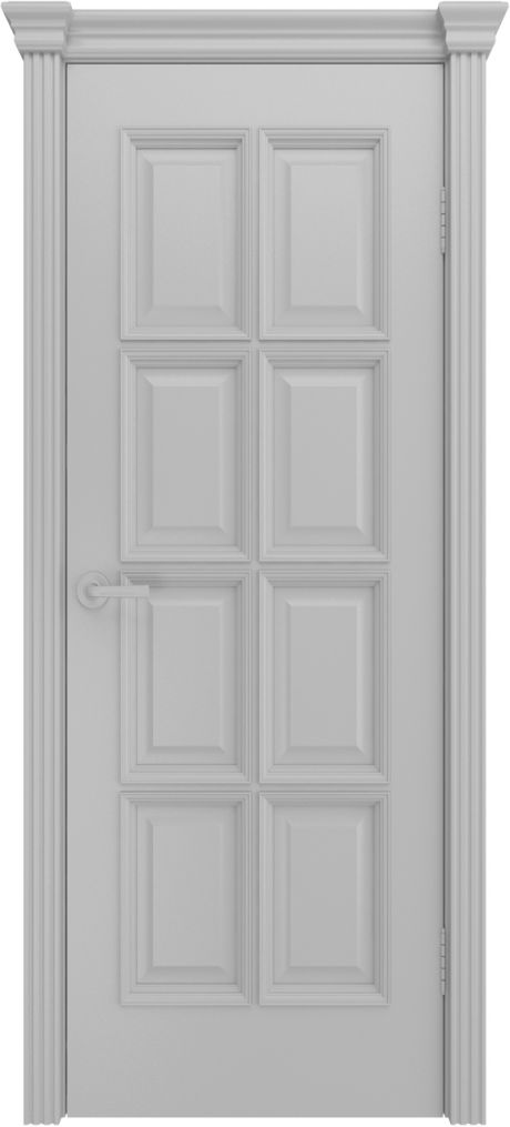 Глухая межкомнатная дверь Палермо RAL 7047 Эмаль (Мильяна)