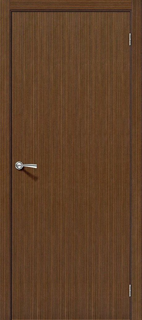 Межкомнатная дверь глухая Соло-0.V Ф-11 (Орех) (BRAVO)