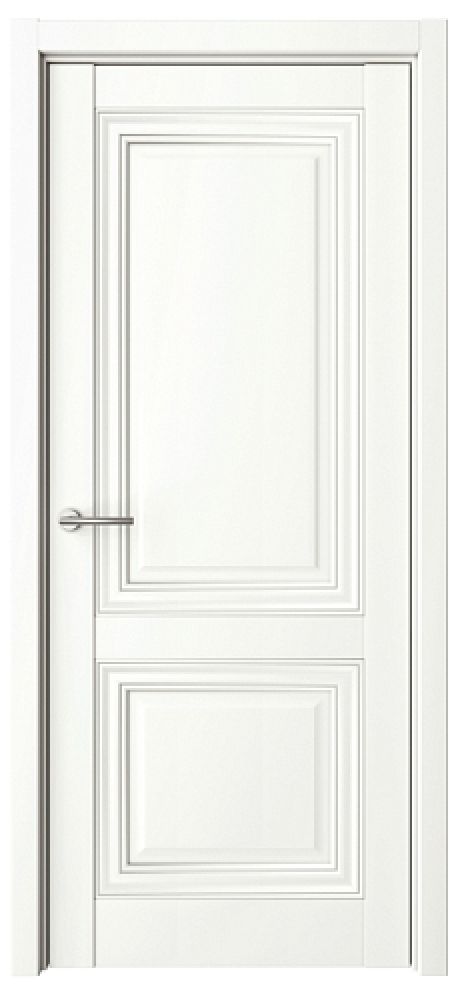 Глухая межкомнатная дверь Спарта-2 Белый Vinyl (ALBERO)