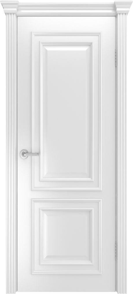 Глухая межкомнатная дверь Бристоль Премьера Белоснежный Эмаль (Мильяна)
