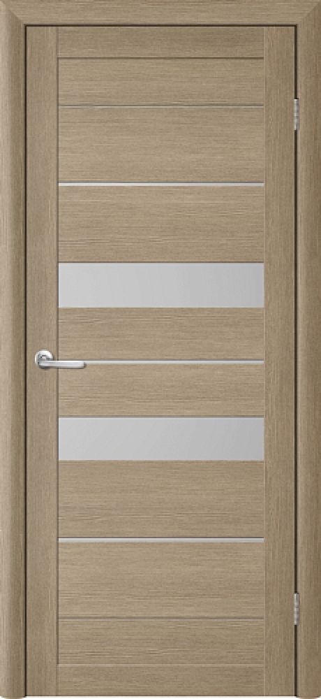 Межкомнатная дверь со стеклом Тренд Т-4 Лиственница латте Eco Tex Стекло мателюкс (ALBERO)