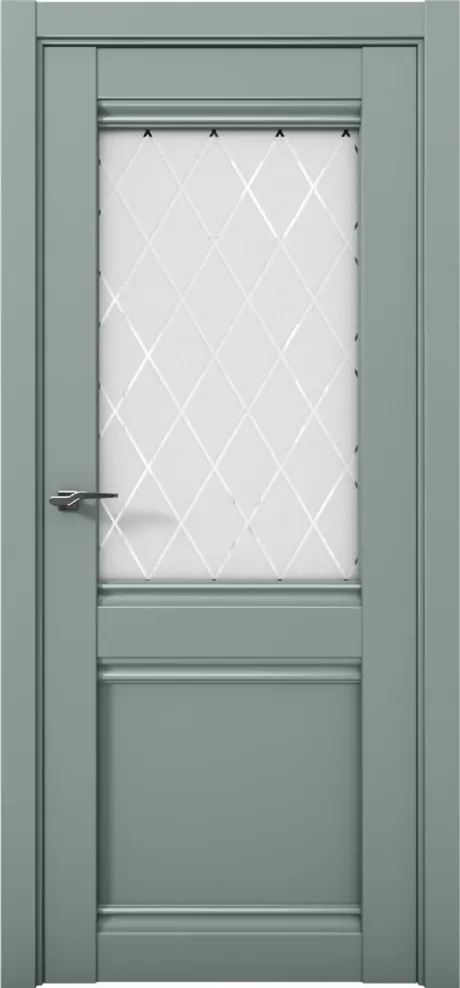 Межкомнатная дверь со стеклом PRIME 12 Deep Green (Brandoors)