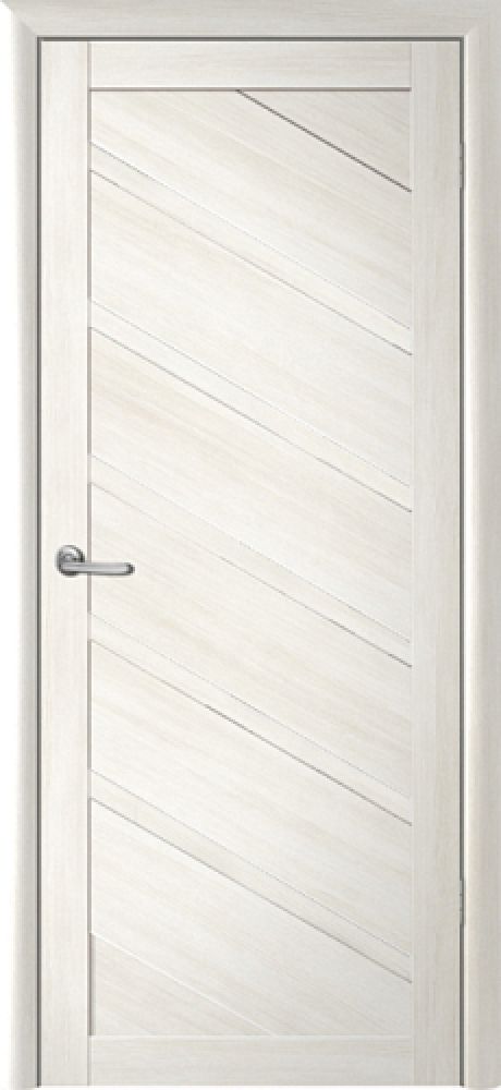 Глухая межкомнатная дверь Сингапур Белый кипарис Эко-шпон (ALBERO)
