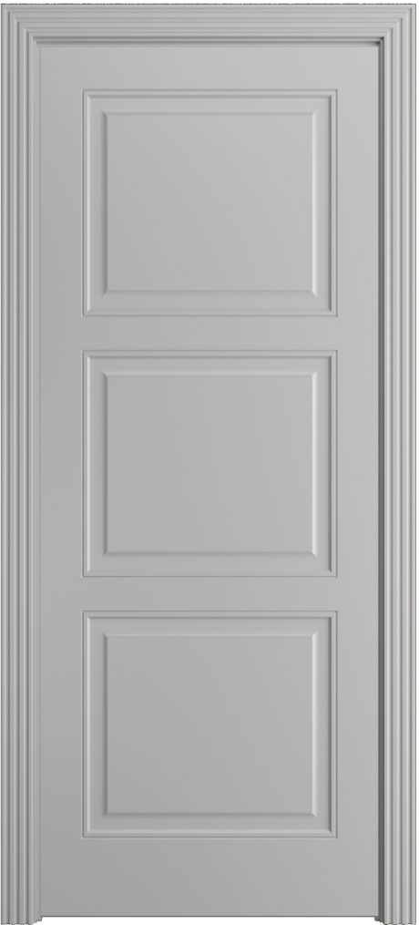 Глухая межкомнатная дверь Бьянка-8 Грей Эмаль (Бипи Дорс)