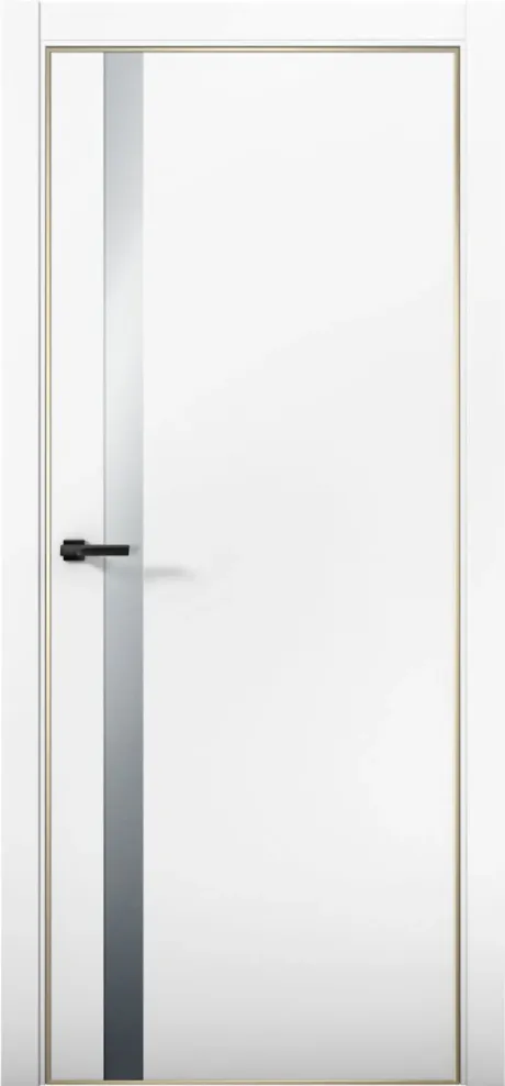 Межкомнатная дверь со стеклом ESTETICA 07 Аляска Кромка AL Gold (Brandoors)