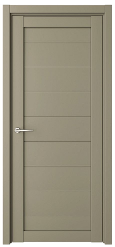Глухая межкомнатная дверь Мюнхен ширина 60 см Серый Vinyl (ALBERO)