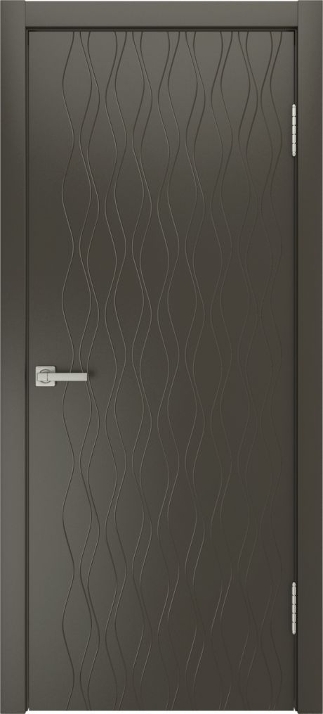 Глухая межкомнатная дверь ID-S Гриджио Эмаль (Мильяна)