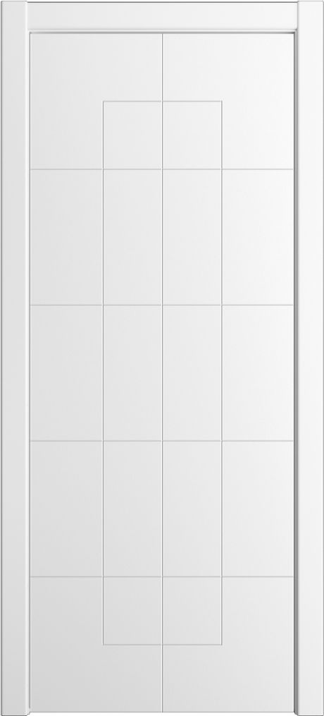 Глухая межкомнатная дверь ID-T Белоснежный Эмаль (Мильяна)
