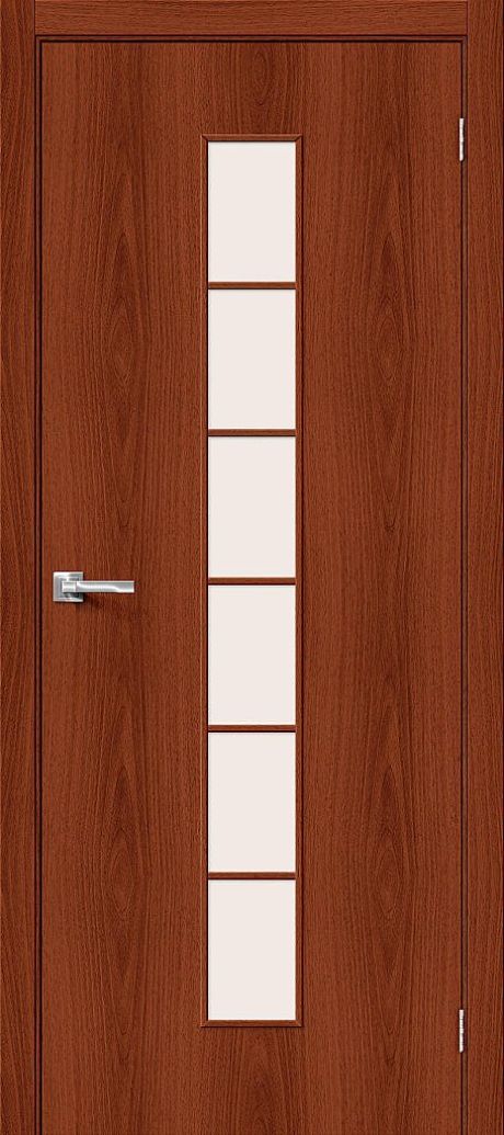 Межкомнатная дверь остекленная 2С Л-11 (ИталОрех) (BRAVO)