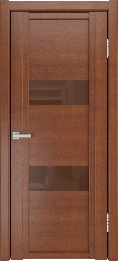 Межкомнатная дверь со стеклом QDO N Анегри Шпон (Мильяна)