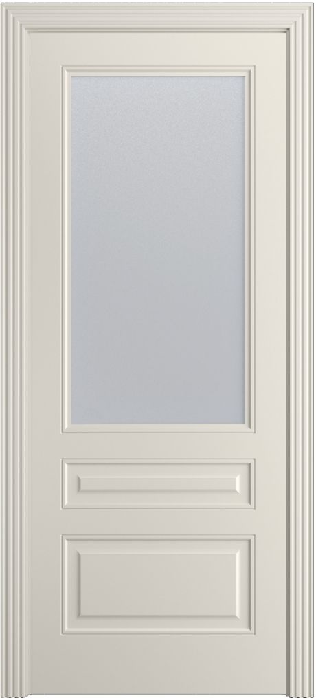 Межкомнатная дверь со стеклом Бьянка Бежевый Эмаль (Бипи Дорс)