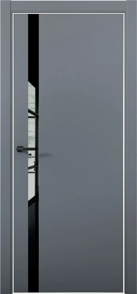 Межкомнатная дверь ESTETICA 07 Антрацит Кромка AL White (Brandoors)