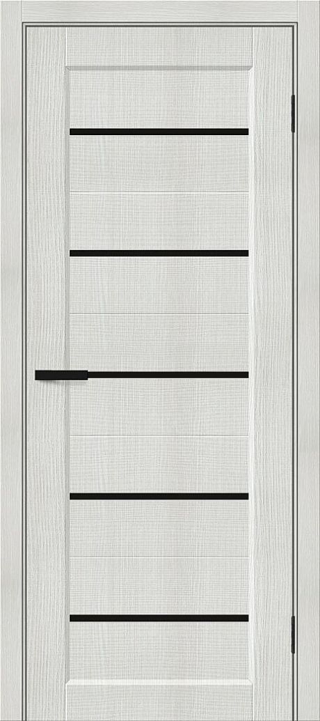 Межкомнатная дверь глухая Мода-22 Black Shine Bianco Melinga (Mr.wood)