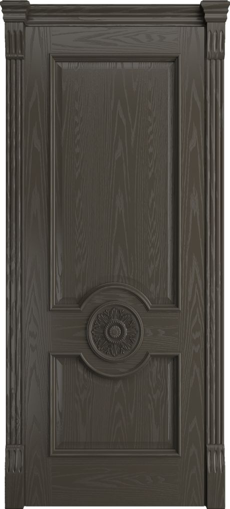 Глухая межкомнатная дверь Портофино Гриджио Шпон (Бипи Дорс)