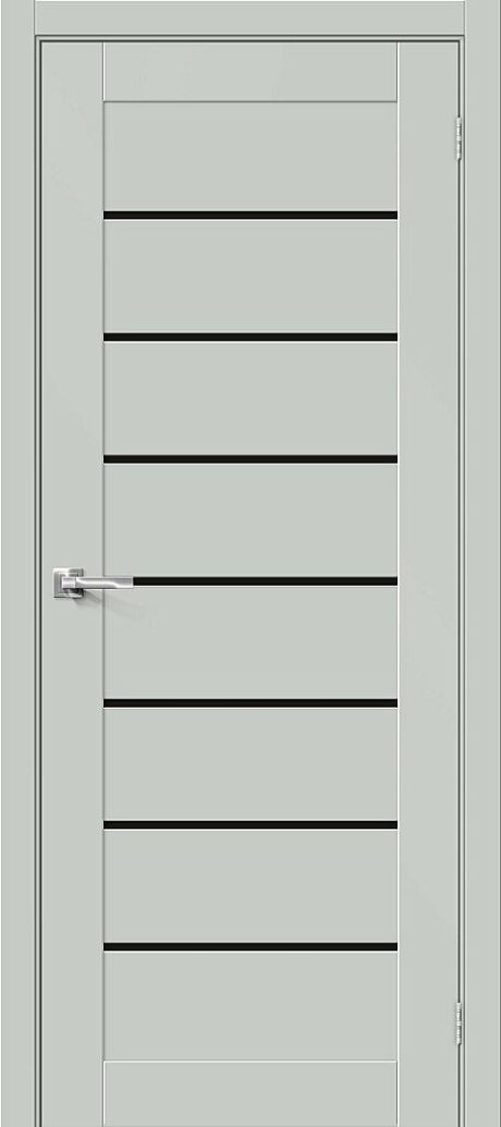 Межкомнатная дверь остекленная Браво-22 Grey Matt (Mr.wood)