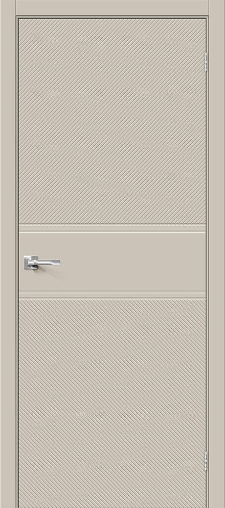 Межкомнатная дверь глухая Граффити-27 Creamy (BRAVO)