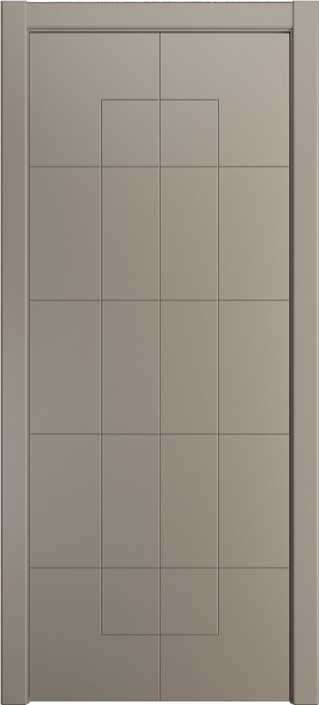 Глухая межкомнатная дверь ID-T Латте Эмаль (Мильяна)