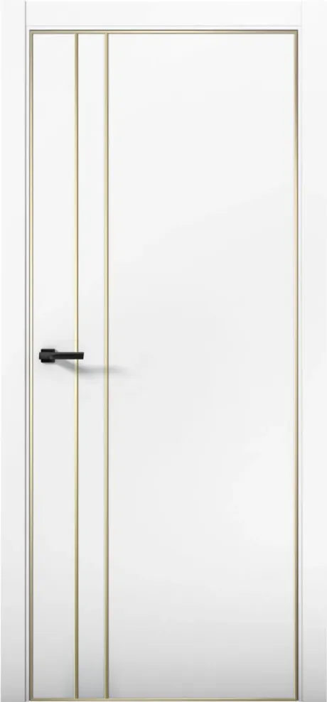 Межкомнатная дверь ESTETICA 04 Аляска Кромка AL Gold (Brandoors)