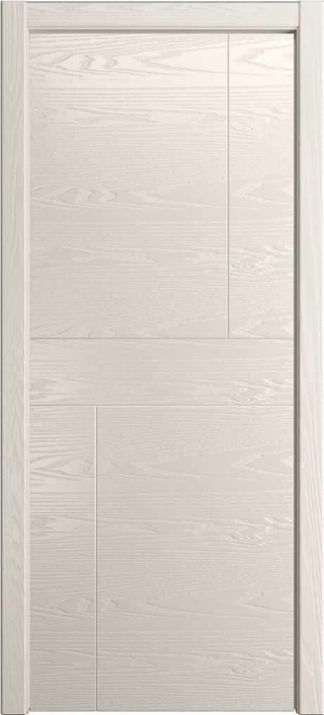 Глухая межкомнатная дверь ID-Z Бежевый Шпон (Мильяна)