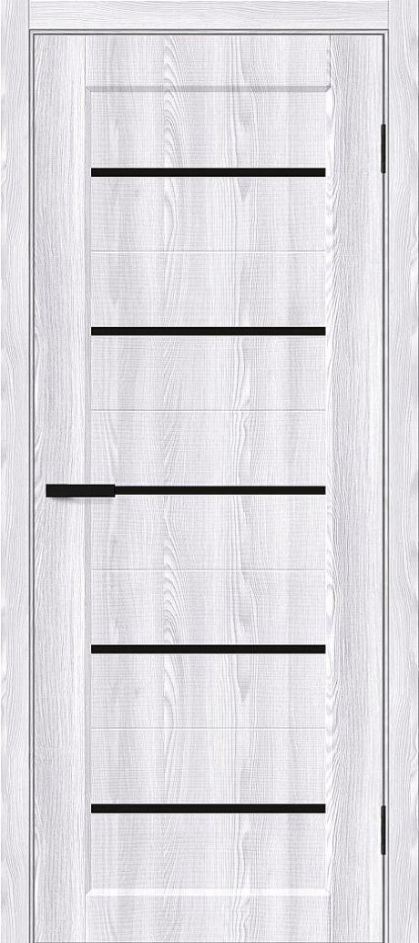 Межкомнатная дверь глухая Мода-22 Black Line Riviera Ice (Mr.wood)