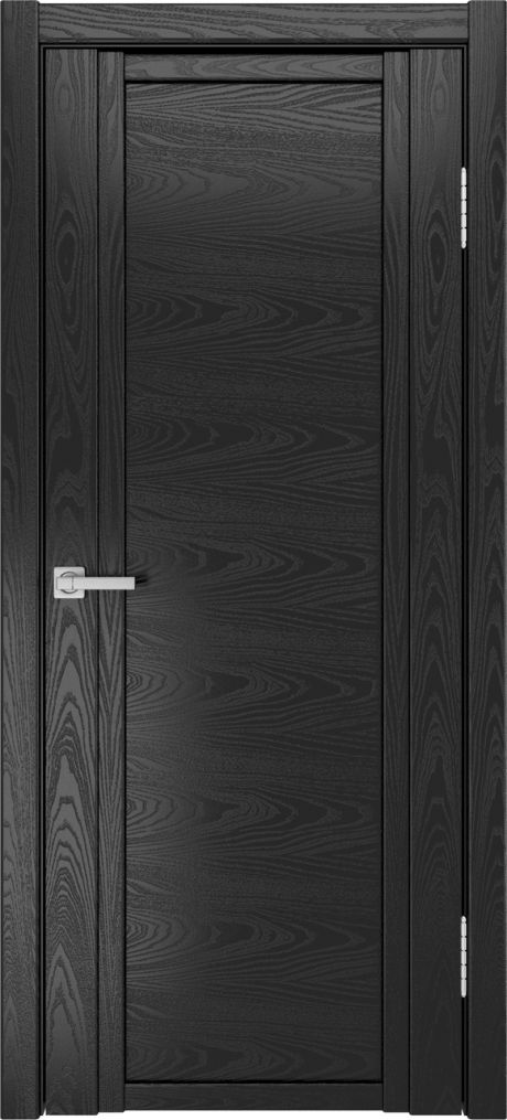 Глухая межкомнатная дверь QDO Неро Шпон (Мильяна)