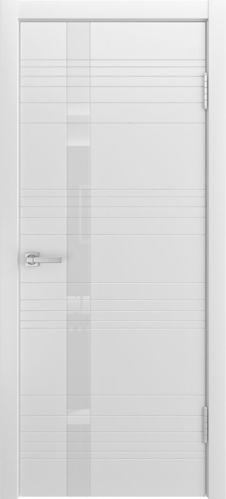 Межкомнатная дверь со стеклом ID-H Белый Эмаль (Мильяна)