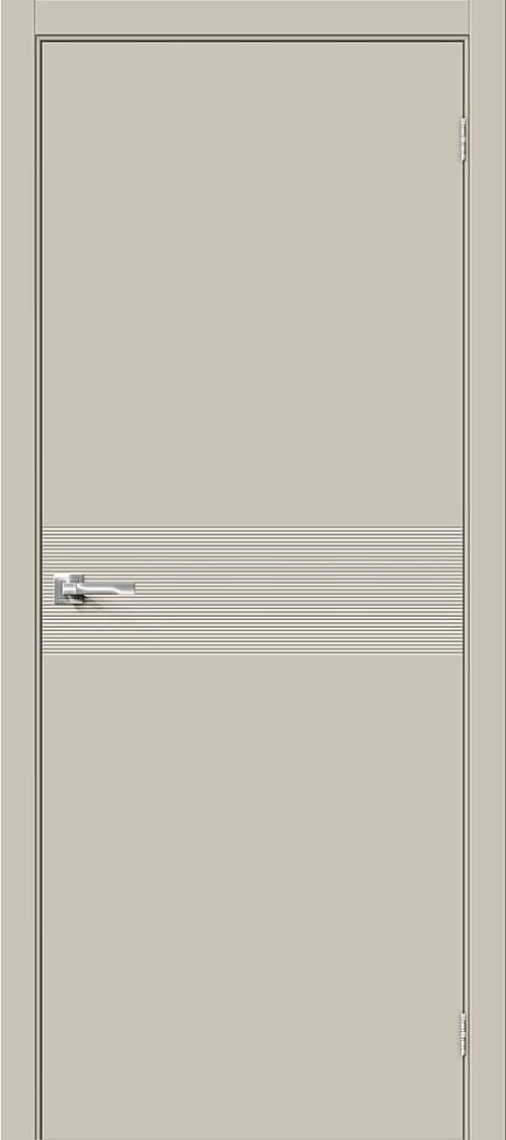 Межкомнатная дверь глухая Граффити-23 Creamy (BRAVO)