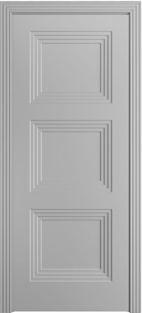 Глухая межкомнатная дверь Каролина Светло серая Эмаль (Бипи Дорс)
