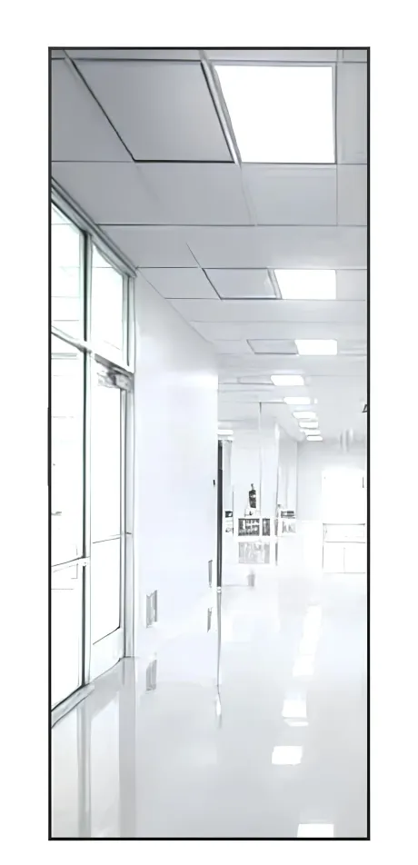 Межкомнатная дверь REFLECT R 01 Силк грей Кромка AL Black (Brandoors)