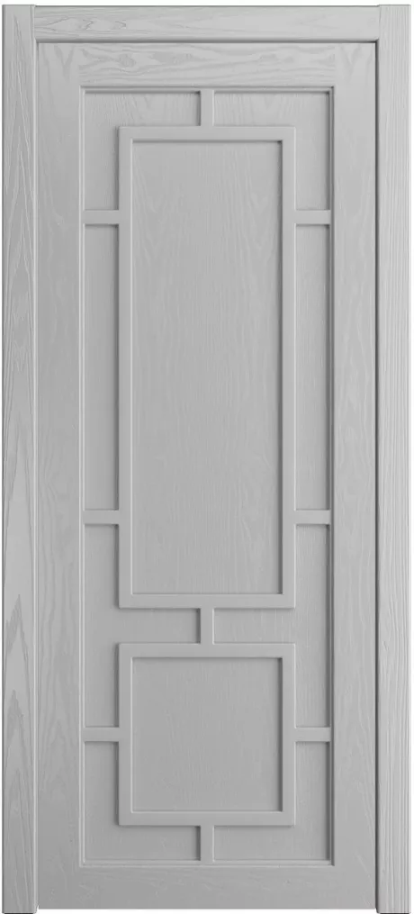 Глухая межкомнатная дверь Италия Грей Шпон (Мильяна)