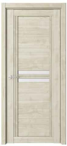 Межкомнатная дверь со стеклом Каролина Soft Touch Стекло белое (ALBERO)