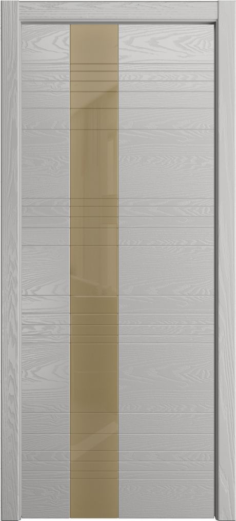 Межкомнатная дверь со стеклом ID-HL Грей Шпон (Мильяна)