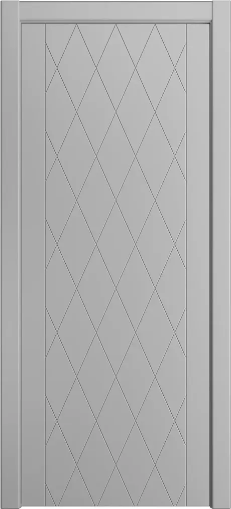 Глухая межкомнатная дверь ID-W Светло серая Эмаль (Мильяна)