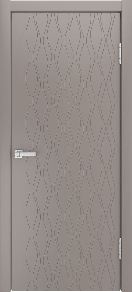 Глухая межкомнатная дверь ID-S Темно-серый Эмаль (Мильяна)