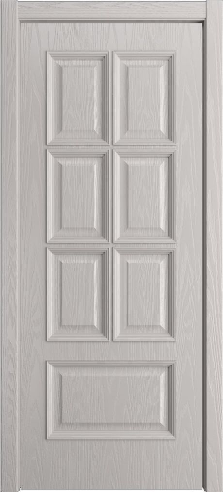 Глухая межкомнатная дверь Палермо-1 Агат Шпон (Мильяна)