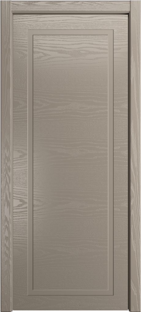 Глухая межкомнатная дверь ID-Лайн 1 Латте Шпон (Мильяна)