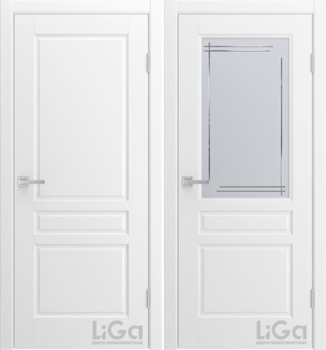 Межкомнатная дверь Belle Белый Эмаль (Лига дверей)