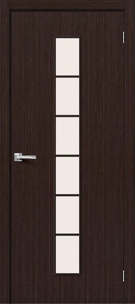 Межкомнатная дверь остекленная 2С Л-13 (Венге) (BRAVO)