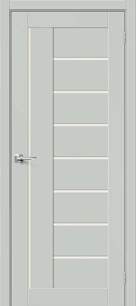 Межкомнатная дверь остекленная Браво-29 Grey Matt (Mr.wood)