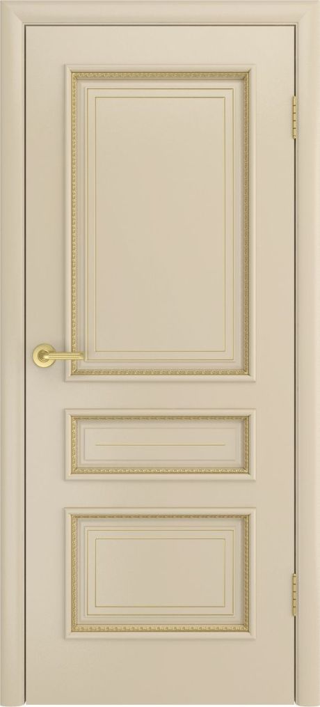 Глухая межкомнатная дверь Голд Крем Эмаль (Мильяна)