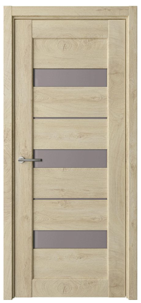 Межкомнатная дверь со стеклом Бостон Дуб золотистый CPL TL Стекло мателюкс бронза (ALBERO)