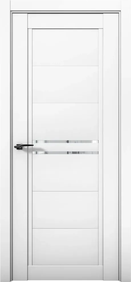 Межкомнатная дверь с зеркалом PRIME 04 Аляска (Brandoors)